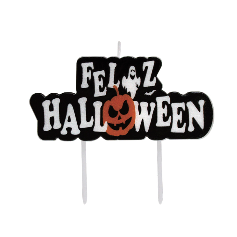 Halloweenske písmenkové sviečky (zmiešaný jazyk)